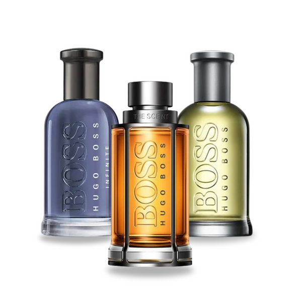 Paquete: Aroma del Poder – 3 potentes perfumes masculinos BOSS