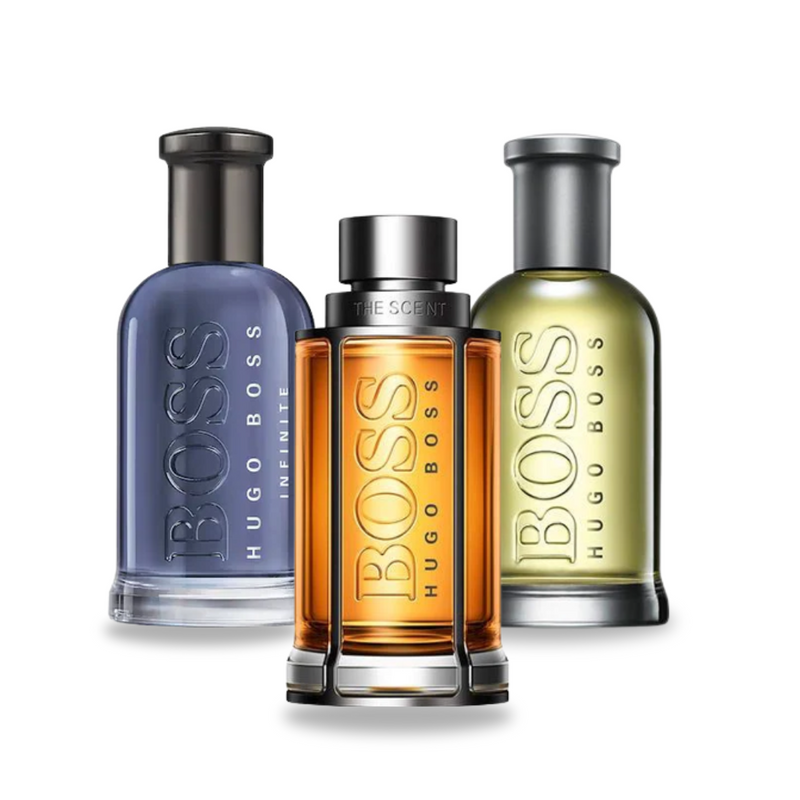 Paquete: Aroma del Poder – 3 potentes perfumes masculinos BOSS