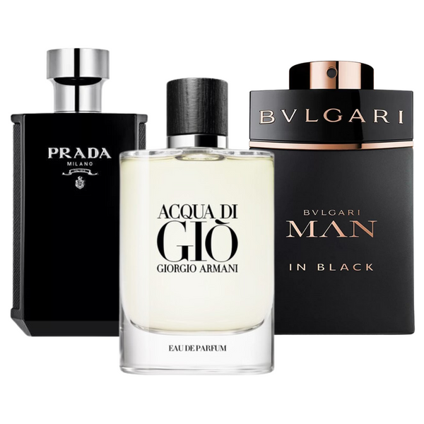 Paquete: Esencia Negra – 3 elegantes fragancias masculinas