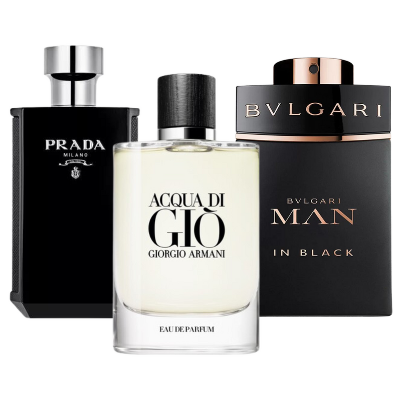 Paquete: Esencia Negra – 3 elegantes fragancias masculinas